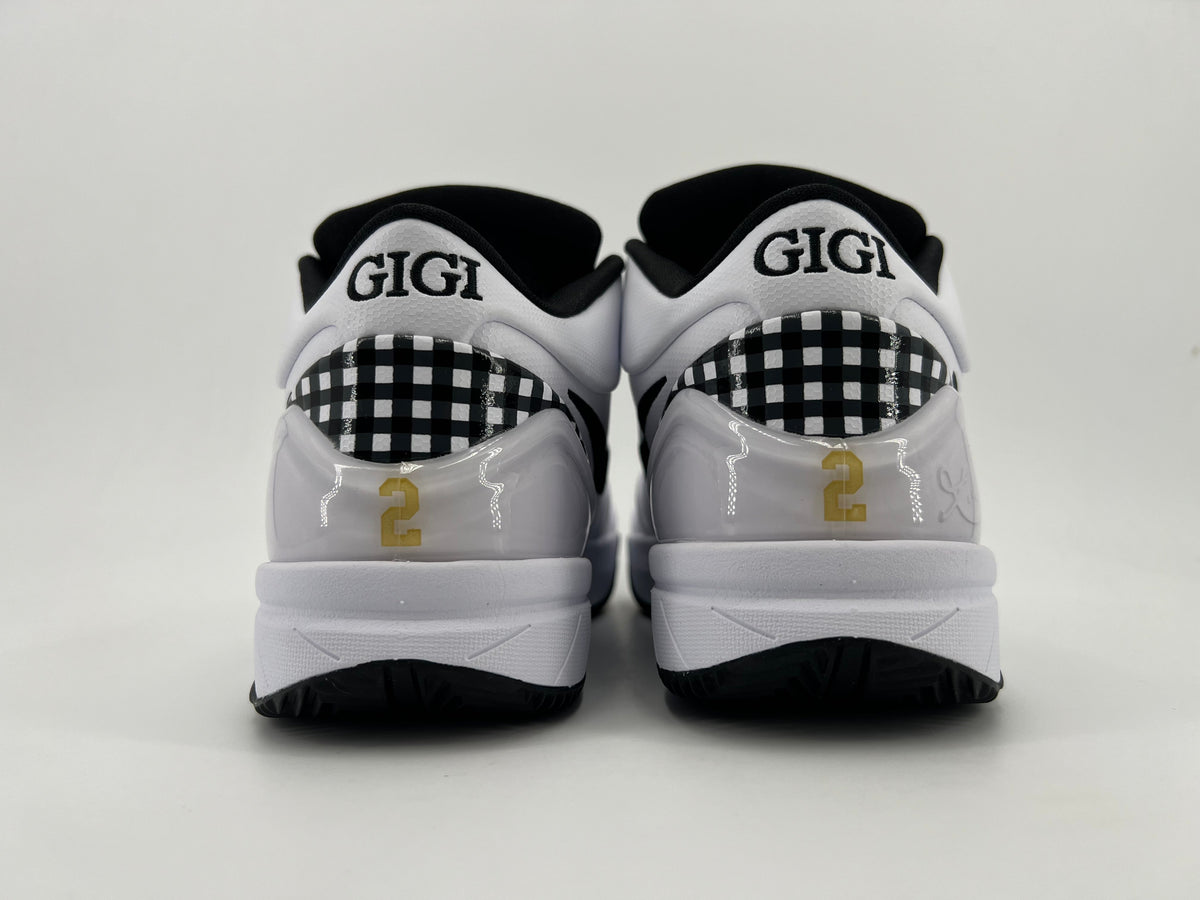 Nike Kobe 4 GIGI White Black Basketball Shoes