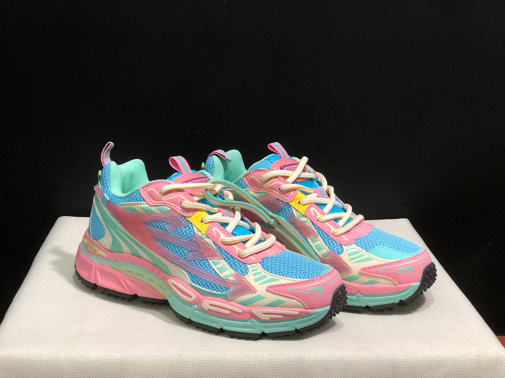 Off-White Be Right Back Sneakers Pink Mint Blue