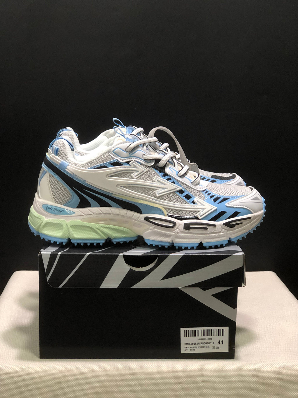 Off-White Be Right Back Sneakers White Blue Black