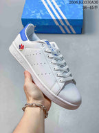 Adidas Stan Smith White Low-Top Sneakers with Color Heel Tabs