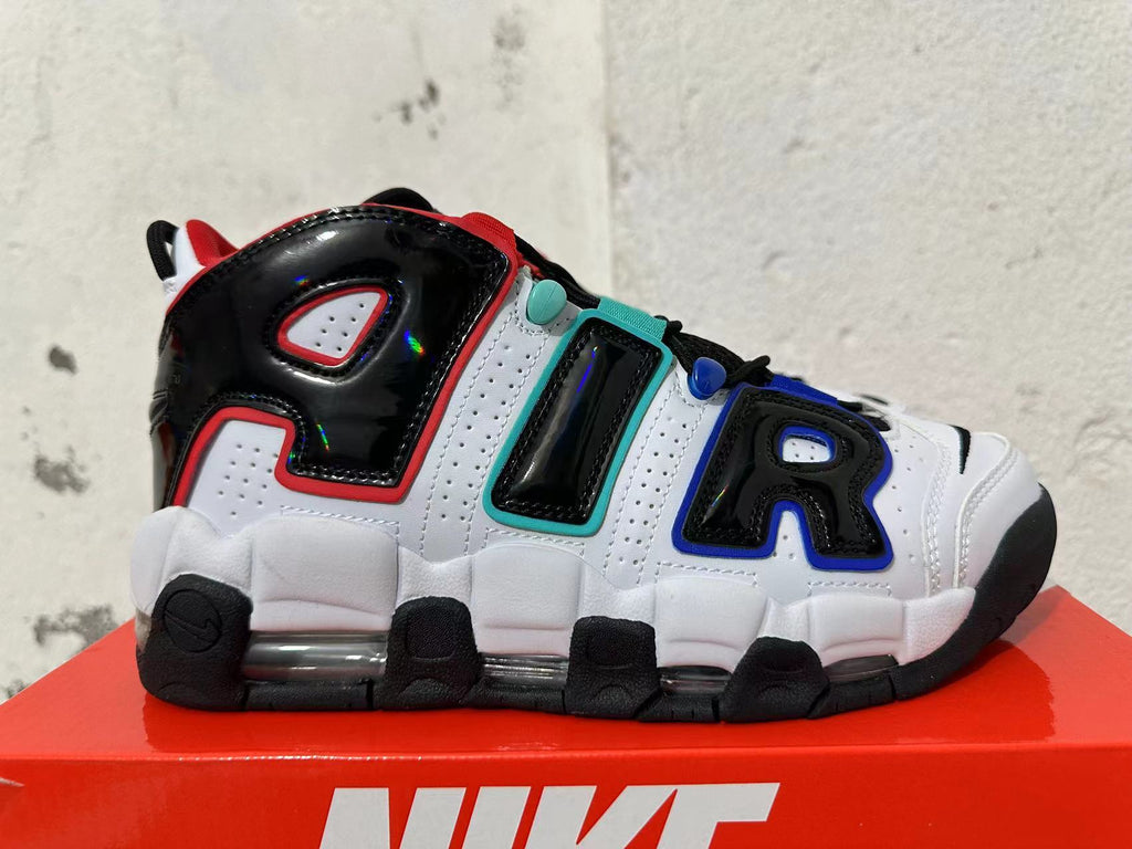 Nike Air More Uptempo Sneakers White Black Multicolor