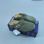 Birkenstock Boston VL Suede Clogs with Adjustable Buckle