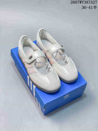 adidas Samba Jane Mary Jane Sneakers White and Pink 2607WY387A27
