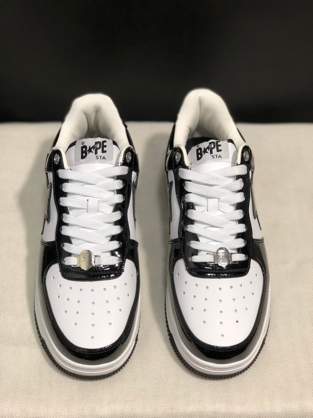 BAPE Bape Sta Low Sneakers Black White