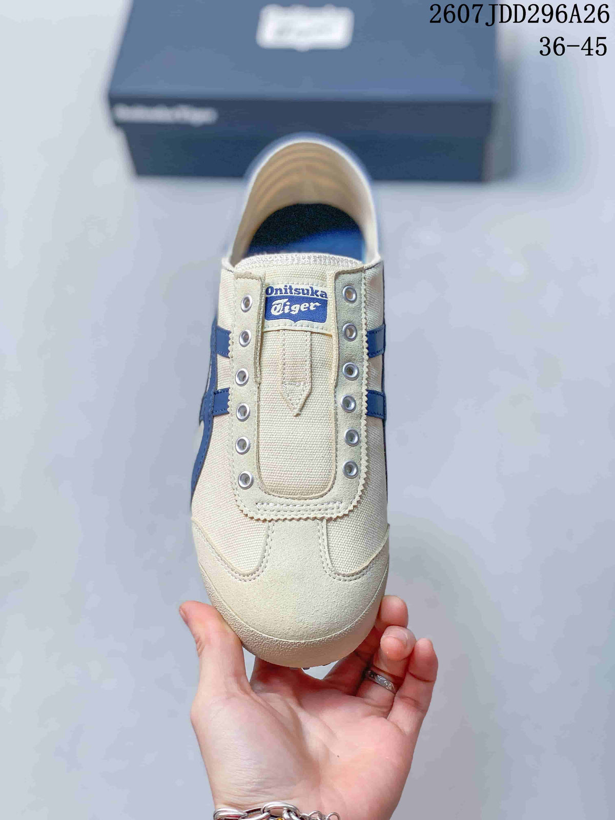 Onitsuka Tiger Mexico 66 Slip-On Sneakers Cream Navy