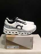 On Cloudmonster 2 White Silver Running Shoes
