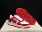 BAPE STA Low-Top Sneakers Red and White