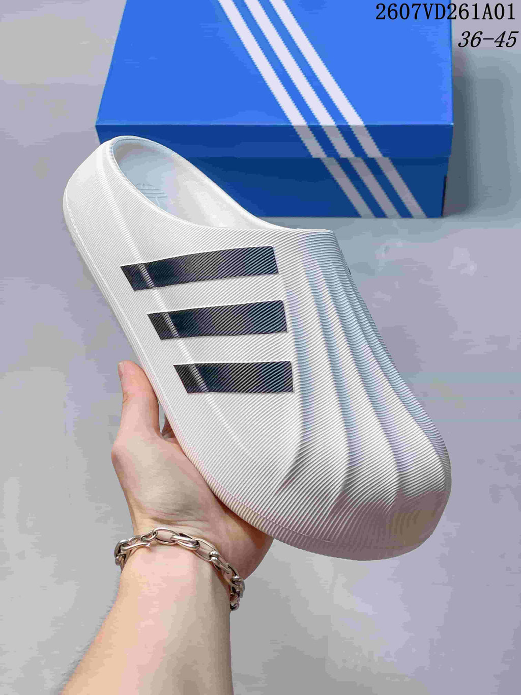 adidas adiFOM Superstar Mule Slides White Black 07VD261A01