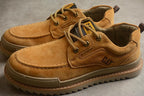CAT Tramp Hike Low Men's Suede Shoes in Wheat