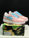 Bape Sta Low-Top Sneakers Pink Blue