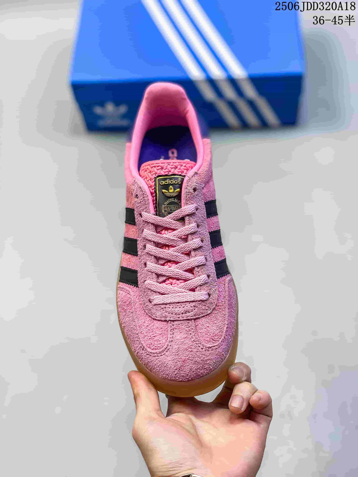 Adidas Gazelle Pink Sneakers Black Stripes 2506JDD320A18