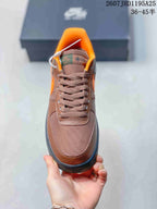 Nike Air Force 1 '07 Low Sneakers Brown Orange