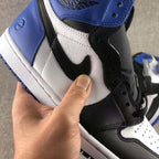Jordan 1 Retro Fragment Black White Blue Sneakers 716371-040
