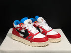 Off-White Red White Blue High-Top Sneakers