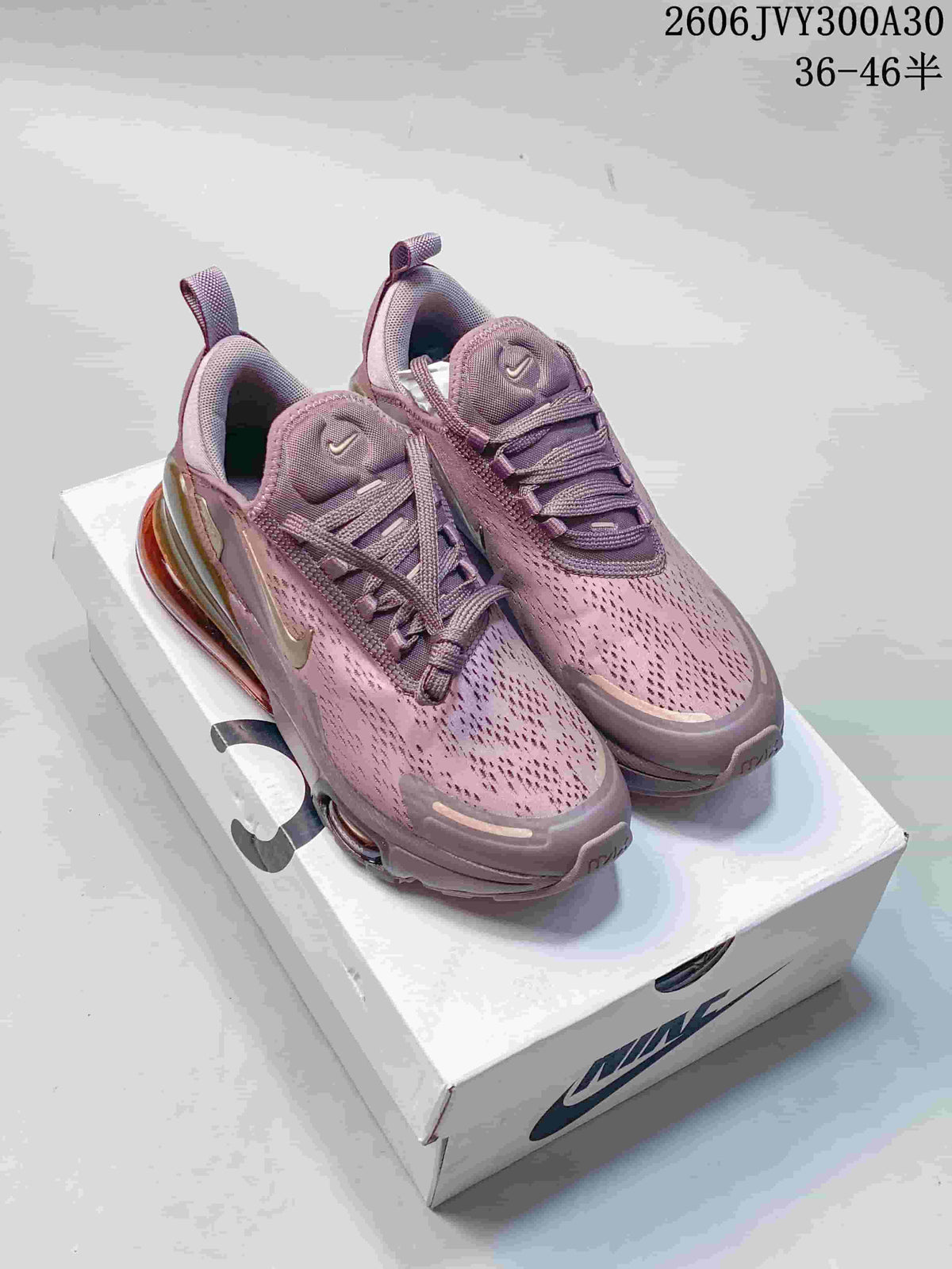 Nike Air Max 270 Sneakers in Mauve, Style 612390OWE