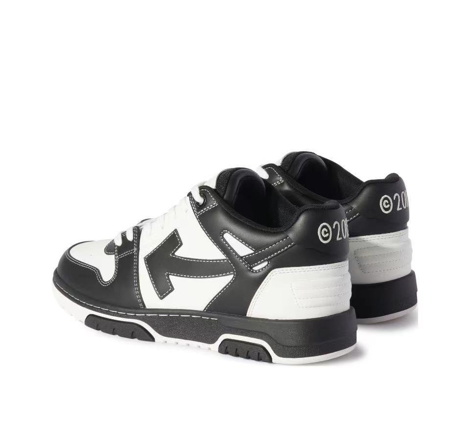 OFF-WHITE Out Of Office Low-Top Sneakers Black White