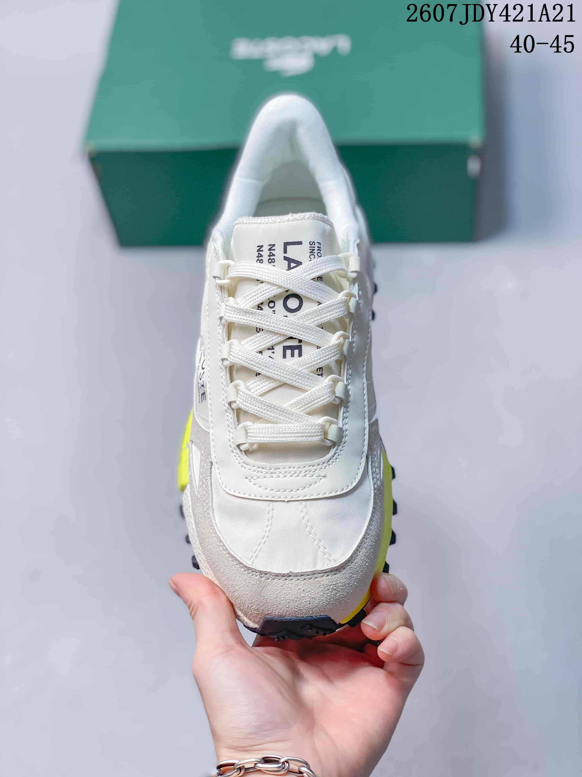 Lacoste Low-Top Lace-Up Sneakers White Grey 2607JDY421A21