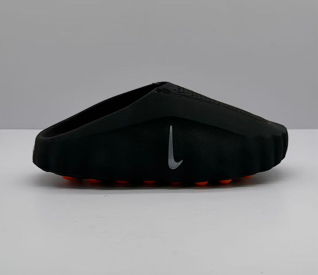 Nike Black Slides with Orange Pod Sole