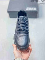 ECCO 2607GDD417A27 Black Lace-Up Casual Sneakers
