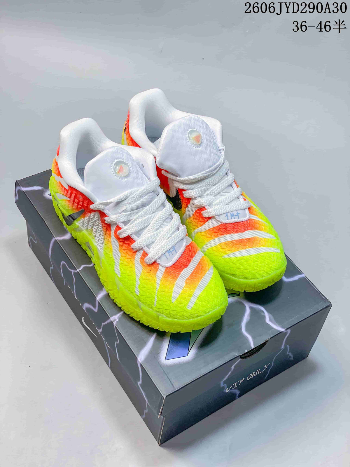 Nike Ja 3 Basketball Shoes Neon Yellow Orange White