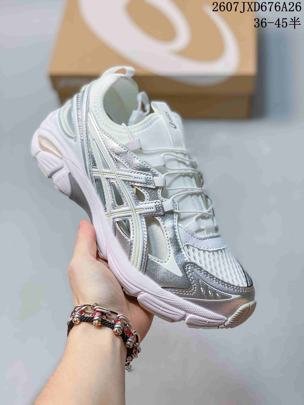 ASICS Gel-Kayano 14 Sneakers White Silver 2607JXD676A26