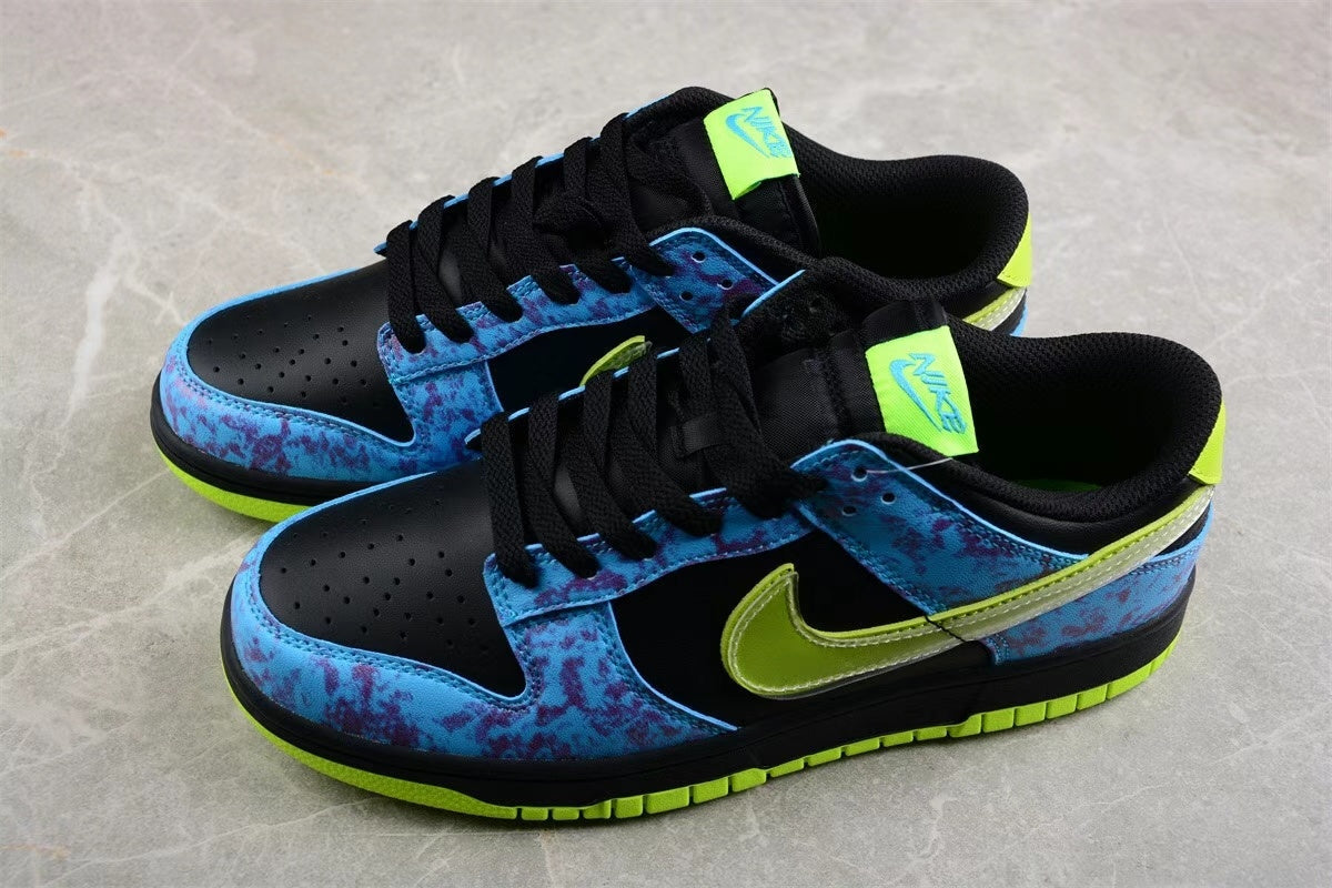 Nike SB DV1694-900 Low-Top Sneakers Black Blue Green