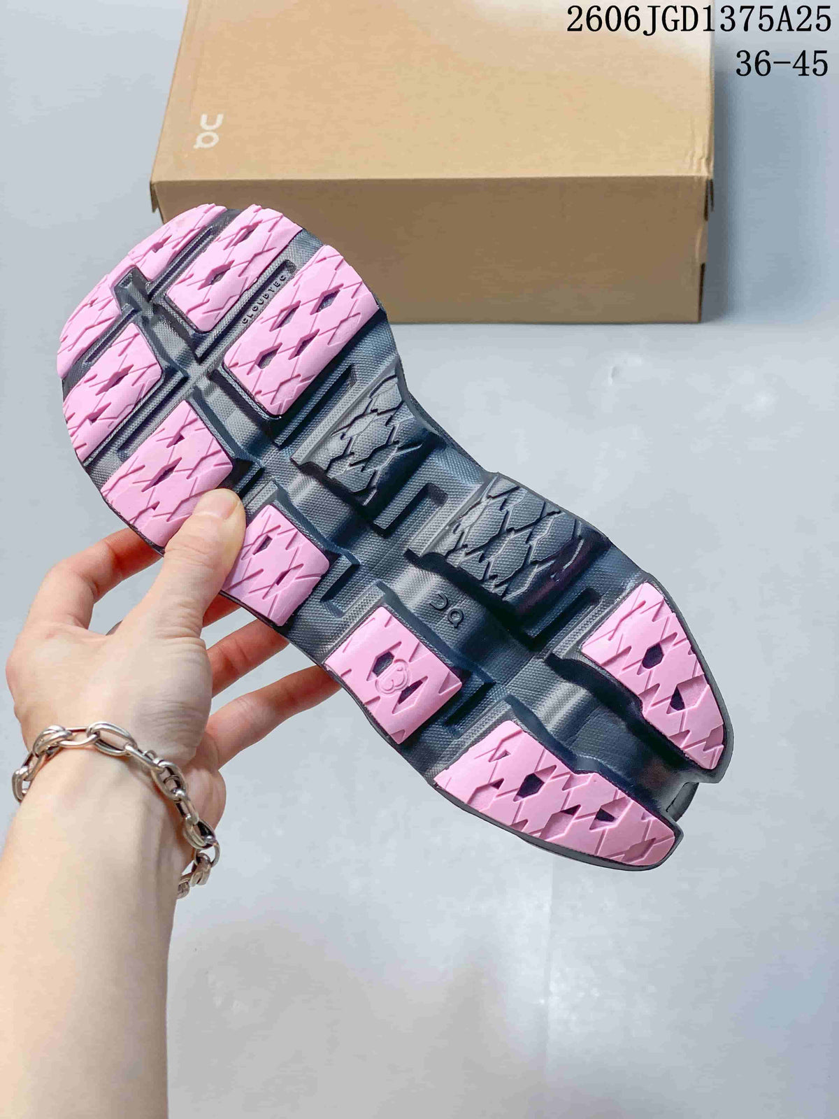 On Cloudmonster 3 Sneakers Dark Gray Pink 2606JGD1375A25