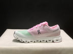 On Cloud 6 Push Sneakers in Pink, Green and White