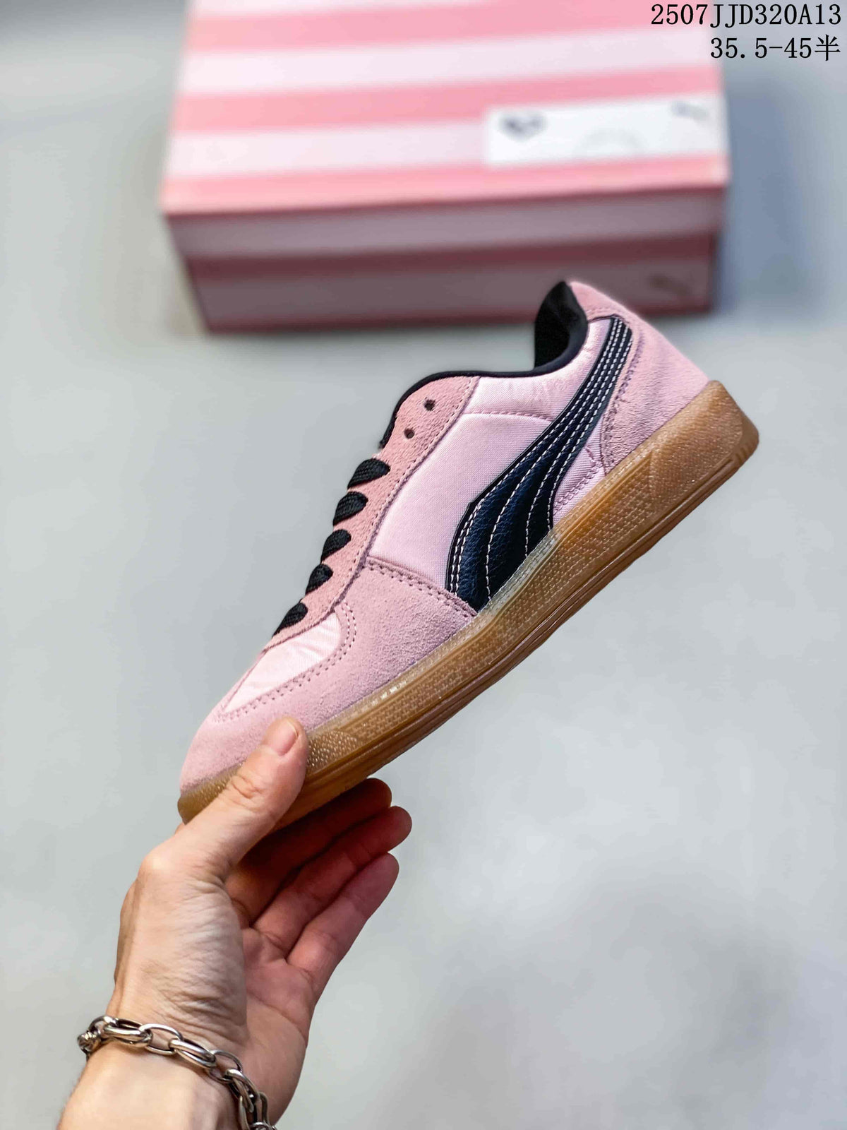 PUMA Palermo Leather Pink Black Gum Sneakers 2507JJD320A13