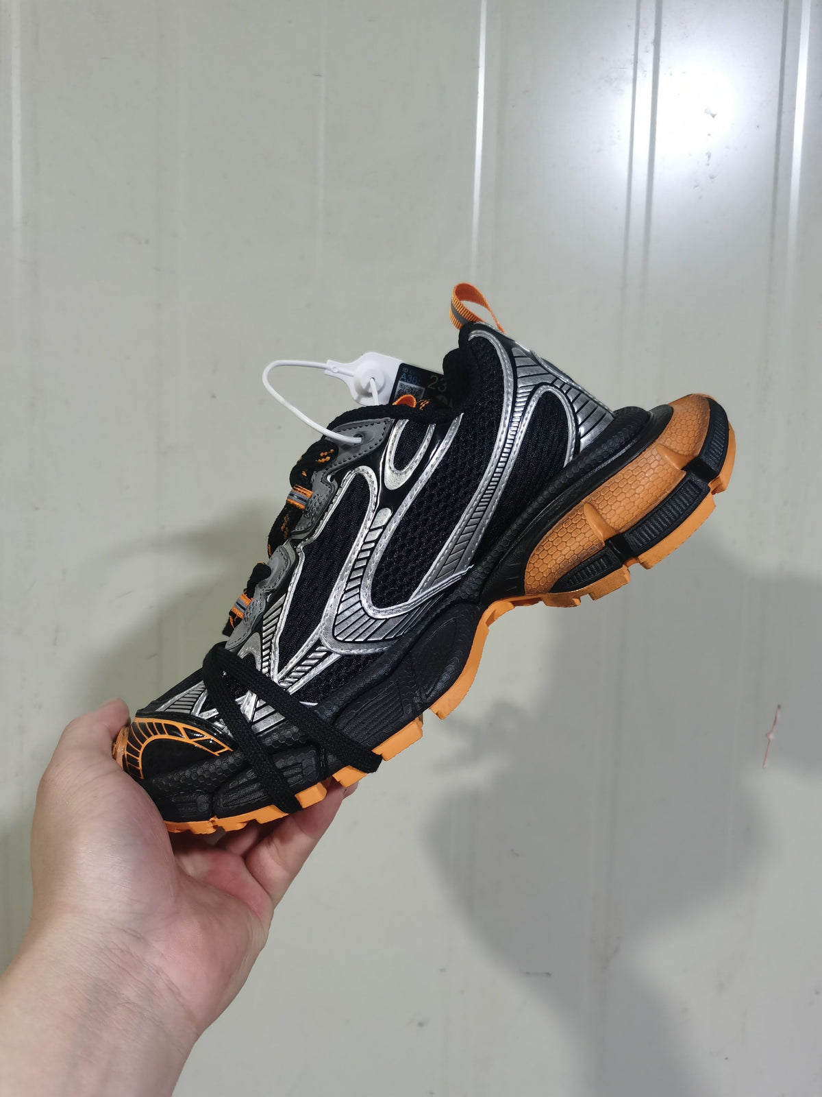 Nike 1178 Black Silver Orange Sneakers