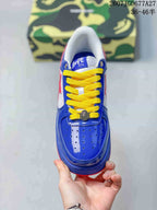 BAPE Star To Low Low-Top Sneakers Blue Red Yellow