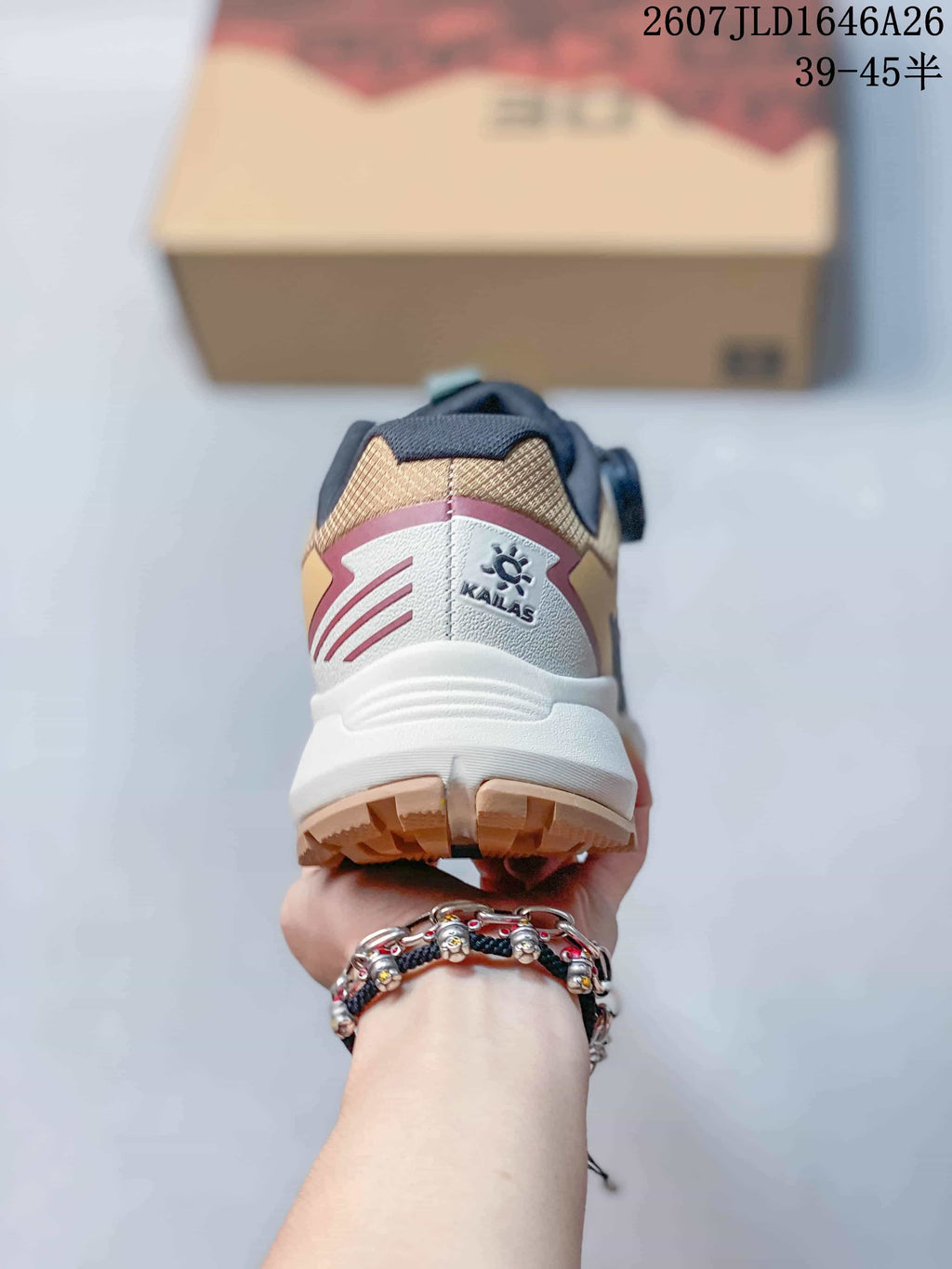 KAILAS Kuo Cang BOA Trail Hiking Sneakers Navy Tan 712860TOU