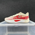 Nike Basketball Shoes in Cream and Red with Floral Embroidery