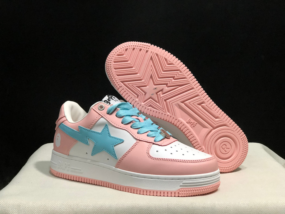 BAPE Bape Sta Low Sneakers Pink Blue
