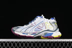Balenciaga Runner 7.0 Sneakers in White, Blue and Yellow