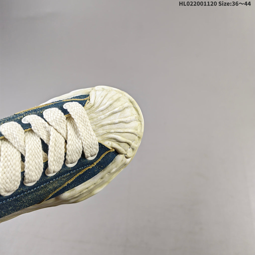 MMY Wayne Low-Top Sneakers in Blue Denim