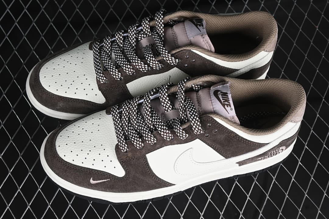 Nike Dunk Low Brown and White Sneakers