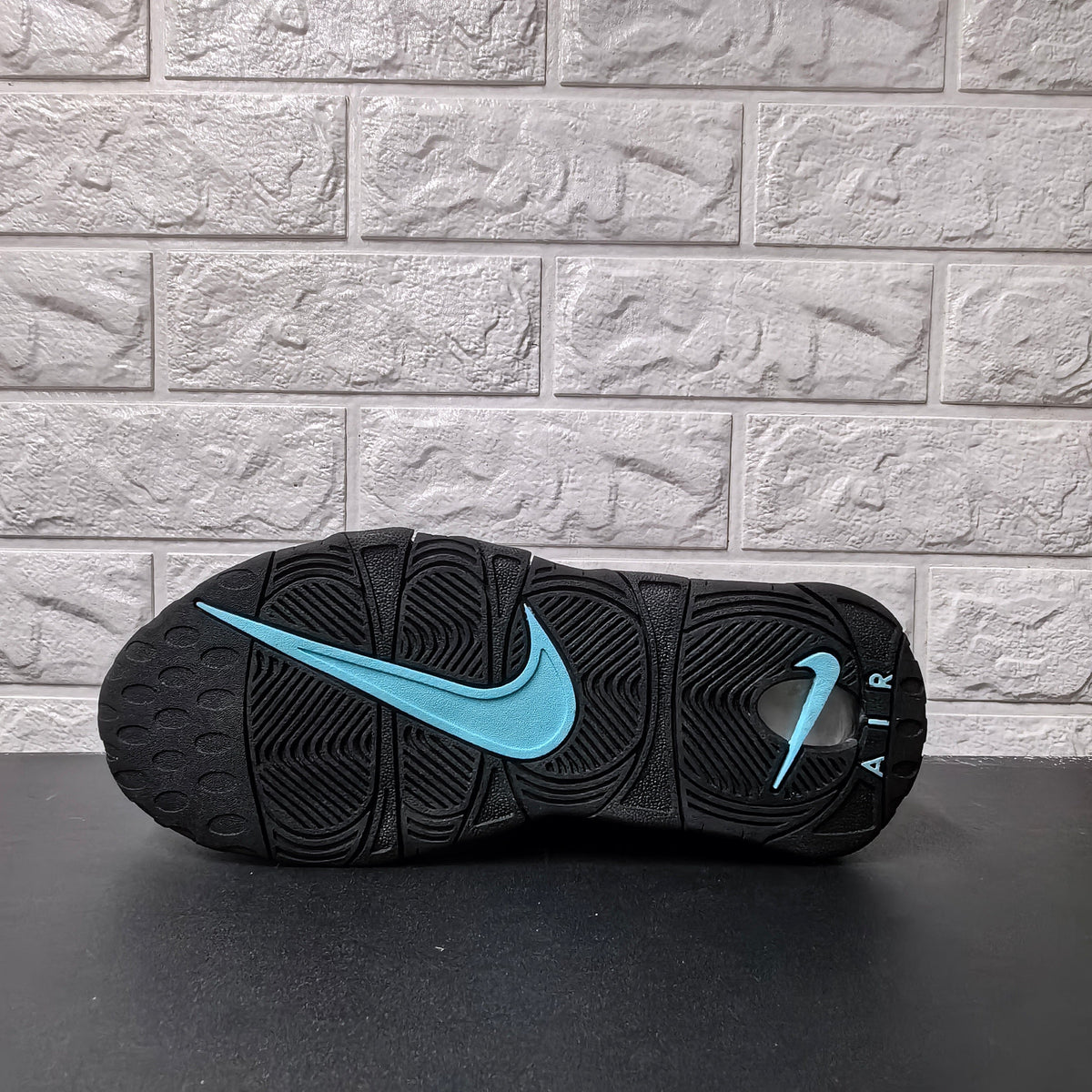 Nike Air More Uptempo Sneakers White Black Red Aqua