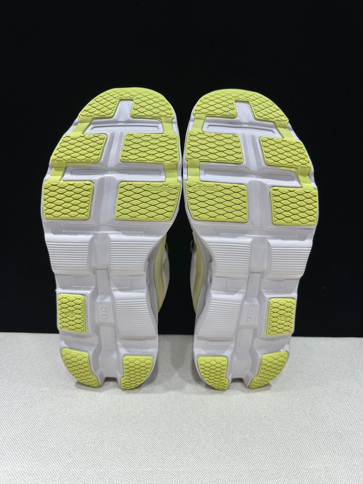 On Cloudmonster 2 Running Shoes in White and Lime