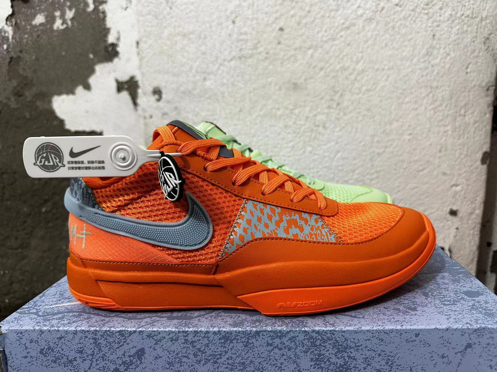 Nike Ja 1 Basketball Shoes in Orange and Volt Green