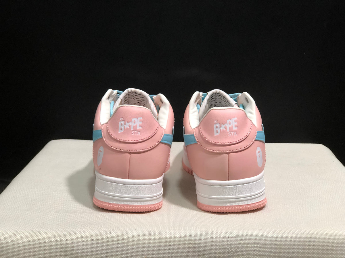 Bape Sta Low-Top Sneakers Pink Blue