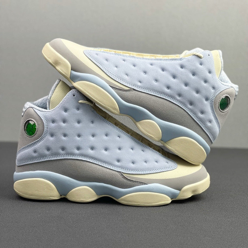 Jordan 13 SoleFly DX5763-100 Sneakers in Blue and Cream