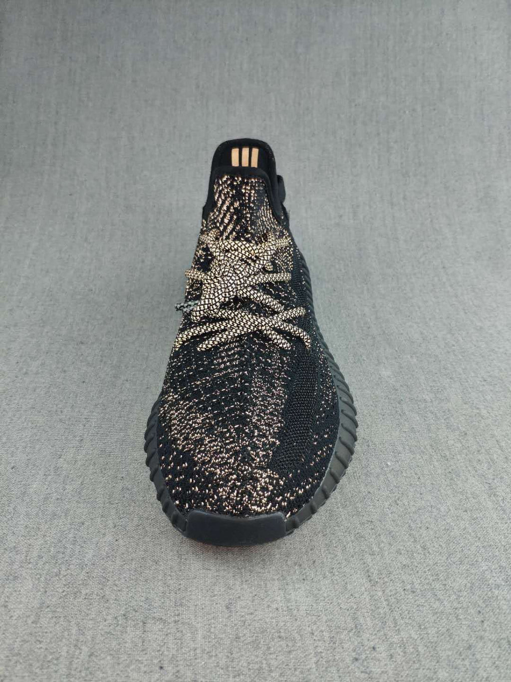 Yeezy 350 V2 Knit Sneakers in Black and Cream