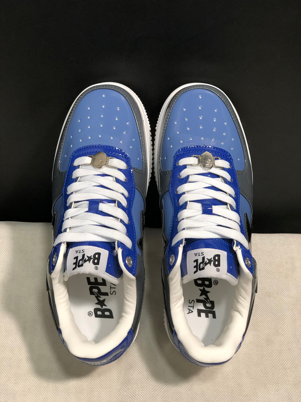 Bape Sta Low Sneakers Blue Gray