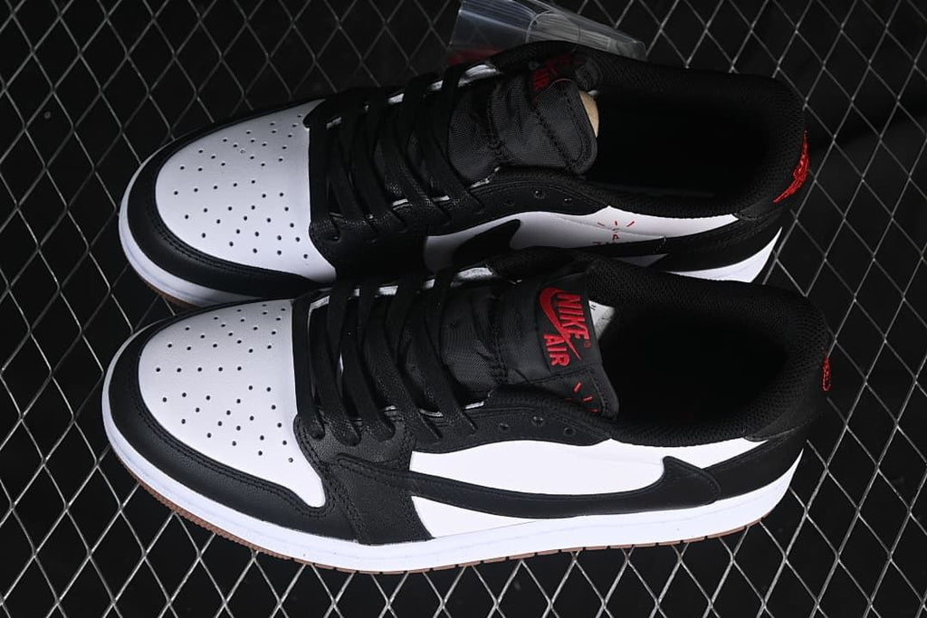 Travis Scott x Air Jordan 1 Low OG Black White Sneaker DM7866-201