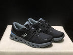 On Cloud X4 Black Blue Low-Top Running Shoes