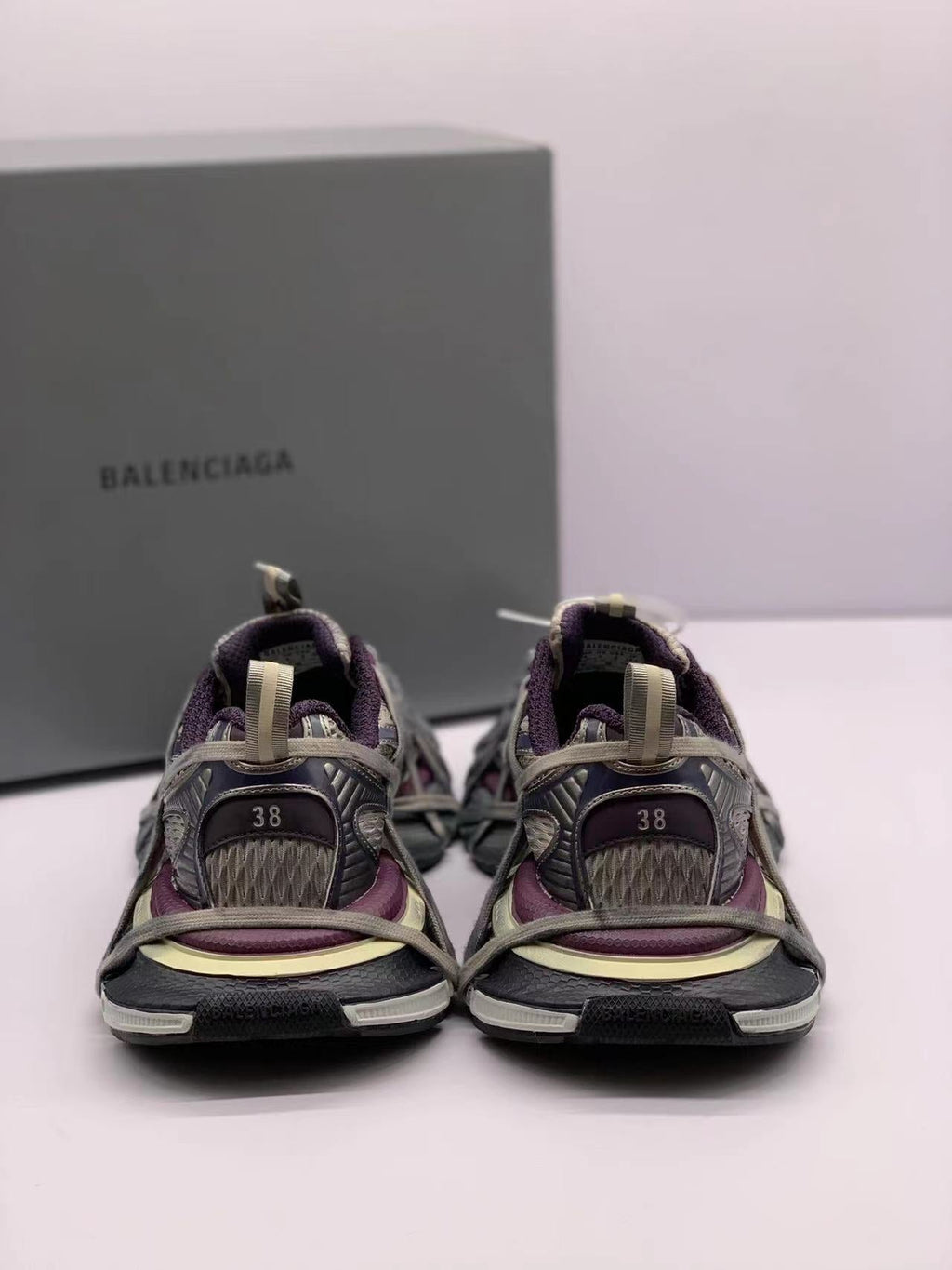 Balenciaga 3XL Sneakers Gray and Purple