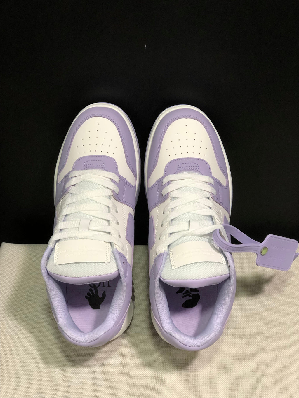 OFF-WHITE Out Of Office Low-Top Sneakers Lavender White