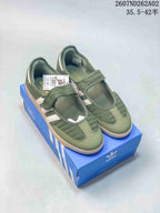 adidas Originals Samba Crochet Green Mary Jane Sneakers